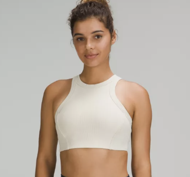 Ribbed Nulu High-Neck Yoga Bra