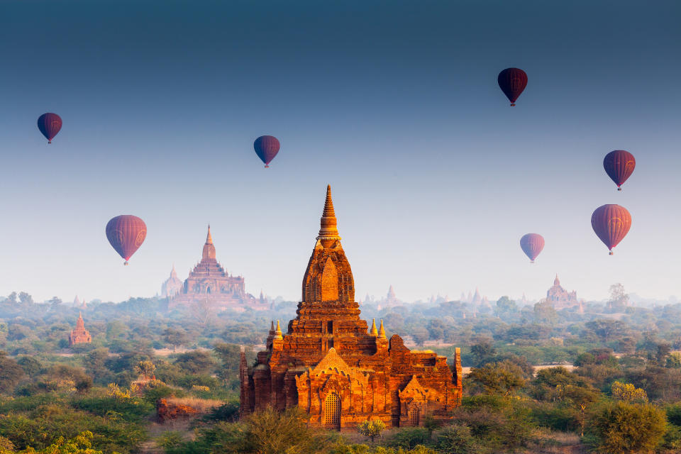 Balloons over Bagan