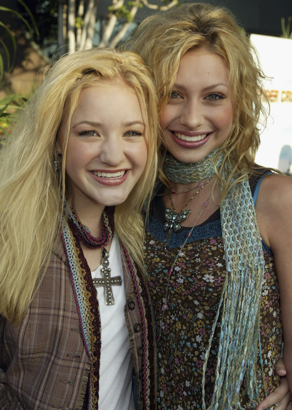 Alyson Michalka and AJ Michalka attend the 2004 premiere for the Disney Channel Original Movie, "Tiger Cruise"