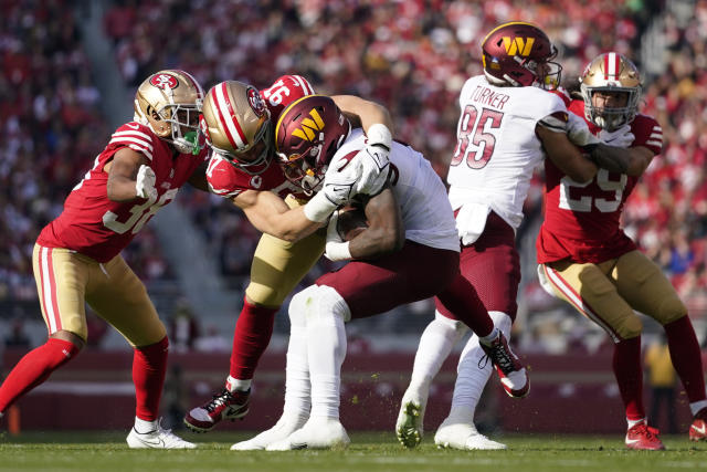 Washington Commanders Game-Used Football vs. San Francisco 49ers on December  24 2022