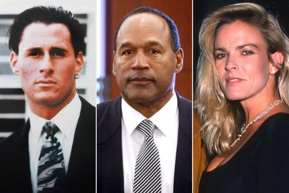 <p>Lee Celano/WireImage; Isaac Brekken-Pool/Getty Images; Ron Galella, Ltd./Ron Galella Collection via Getty Images</p> Ron Goldman, OJ Simpson and Nicole Brown 