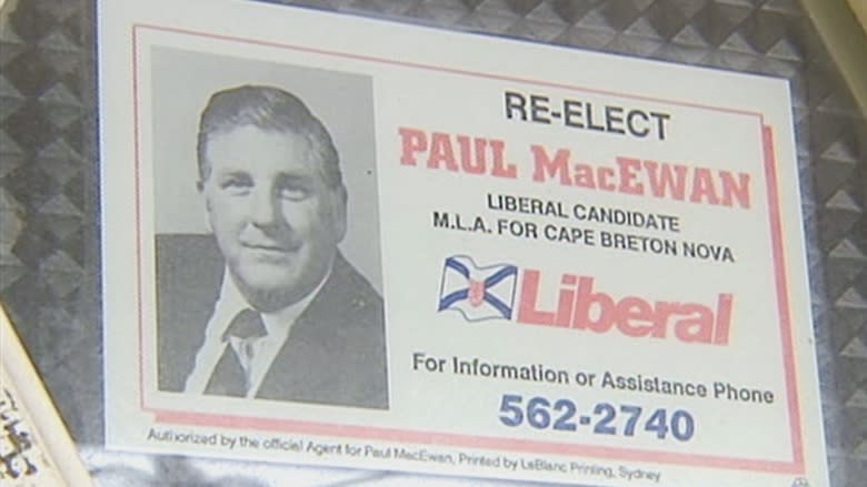 Former longtime Cape Breton MLA Paul MacEwan dies