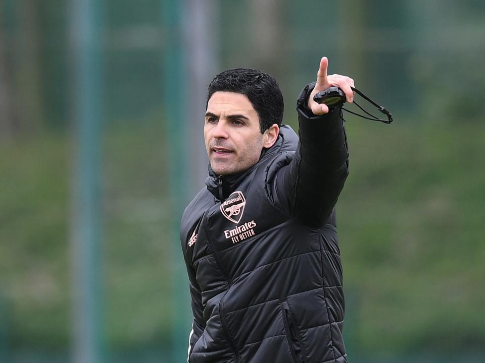 Arsenal coach Mikel Arteta is seeking his second trophy since taking charge (Arsenal FC via Getty Images)