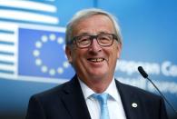 European Commission President Jean-Claude Juncker addresses a news conference during a EU leaders summit in Brussels, Belgium June 22, 2017. REUTERS/Francois Lenoir