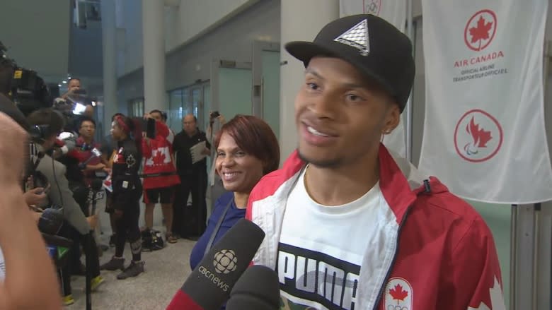 'I've never experienced anything like this,' De Grasse says, coming home from Rio