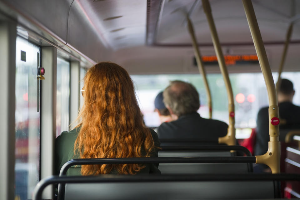 Europe, Uk, England, London, View Of Red Double Decker Bus