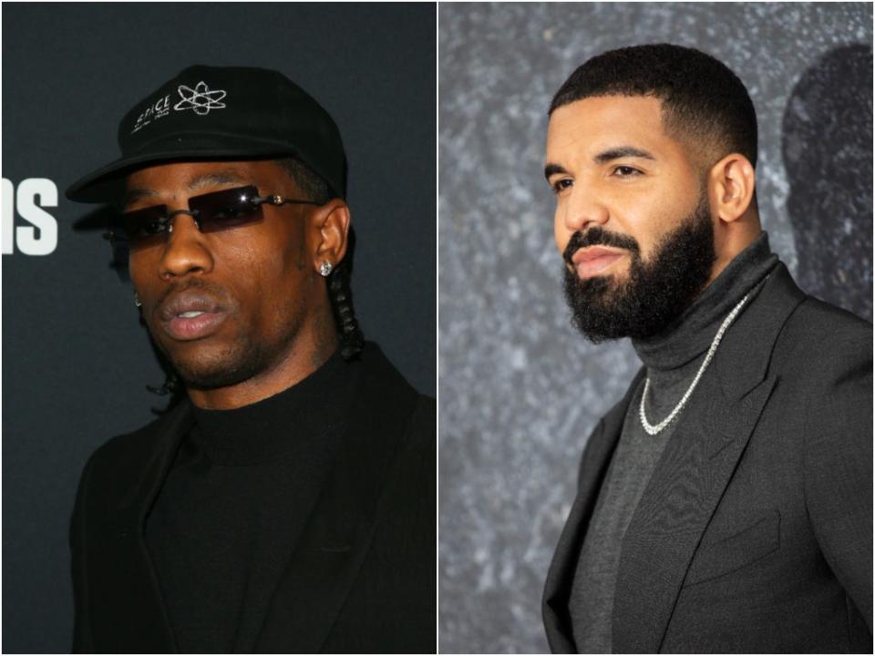 Travis Scott and Drake (Getty Images)