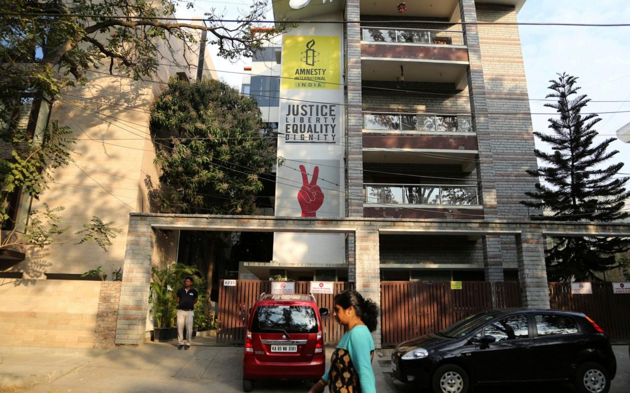 Amnesty International's Indian headquarters in Bangalore - Aijaz Rahi /AP