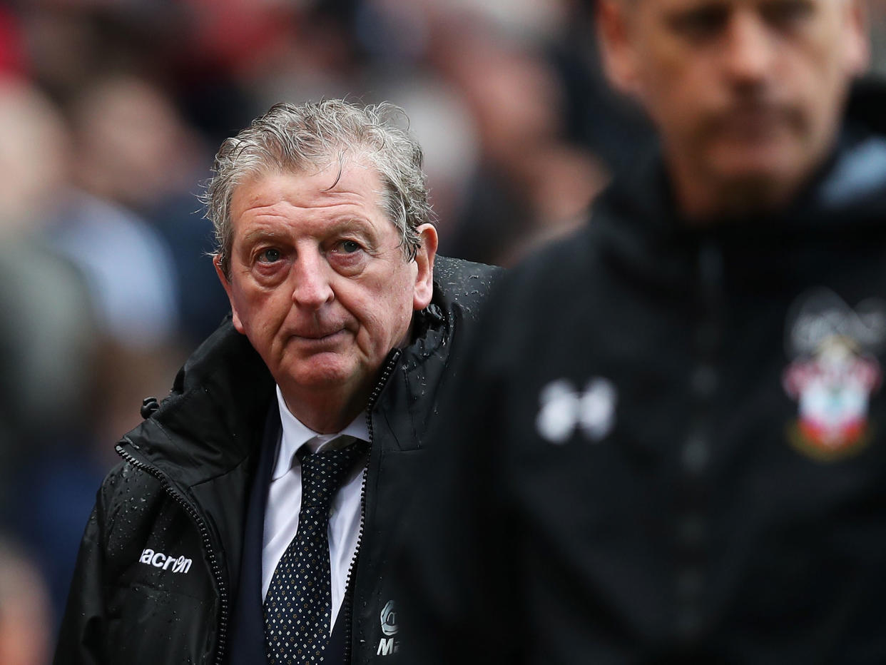 Roy Hodgson was subject to a defeat in his first game in charge at Palace: Getty