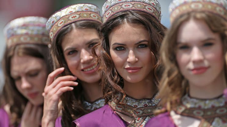Grid Girls vom Aserbaidschan-GP (Getty Images)