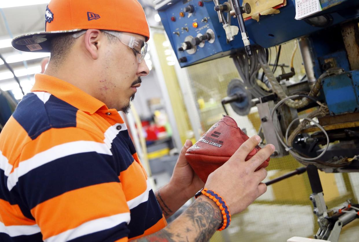 Official Super Bowl XLVIII Footballs Manufactured at Wilson Football Factory