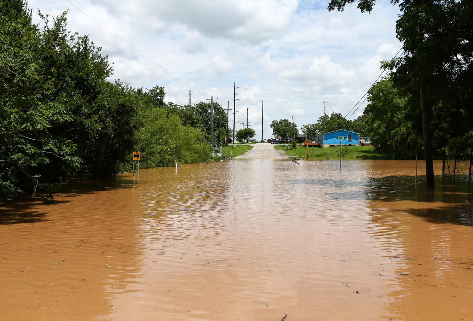 Swollen river feeds Texas flooding