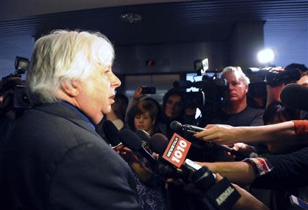 Councillor John Filion speaks to the media before a city council meeting with Toronto Mayor Rob Ford at City Hall in Toronto November 15, 2013. REUTERS/Jon Blacker