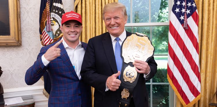 Colby Covington and Donald Trump