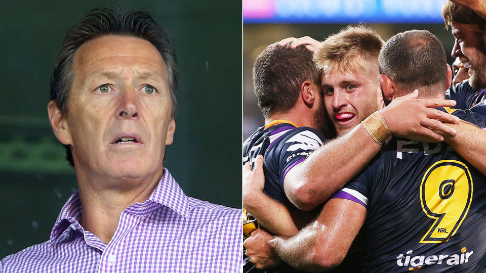 Bellamy is yet to lose a round one match with the Storm in 16 seasons. Pic: Getty