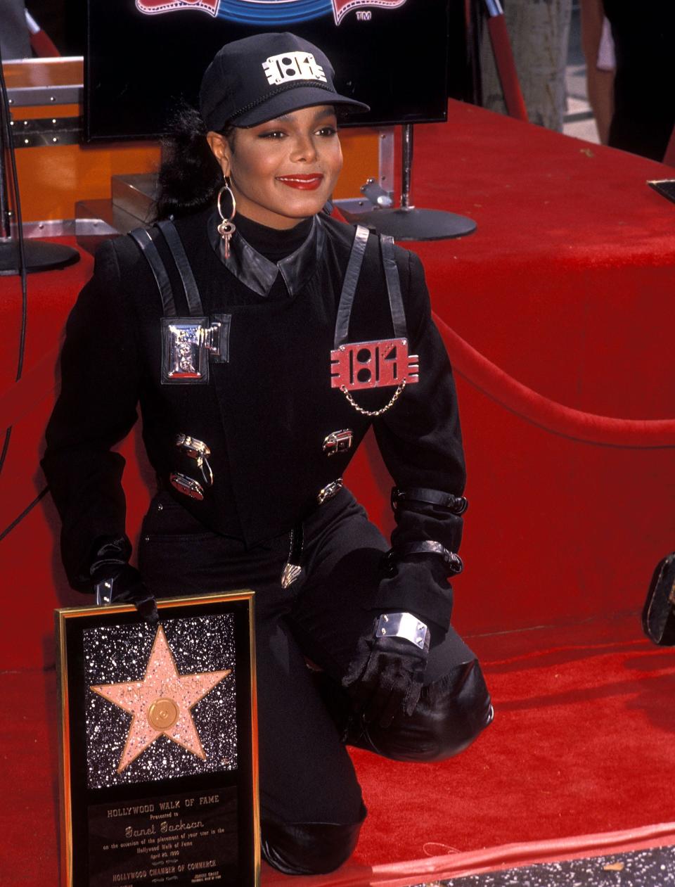 Janet Jackson receives a Hollywood Walk of Fame Star