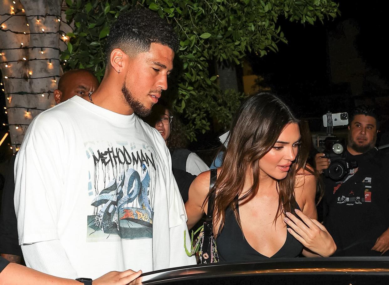 Kendall Jenner and Devin Booker are seen on August 27, 2022 in Los Angeles, California