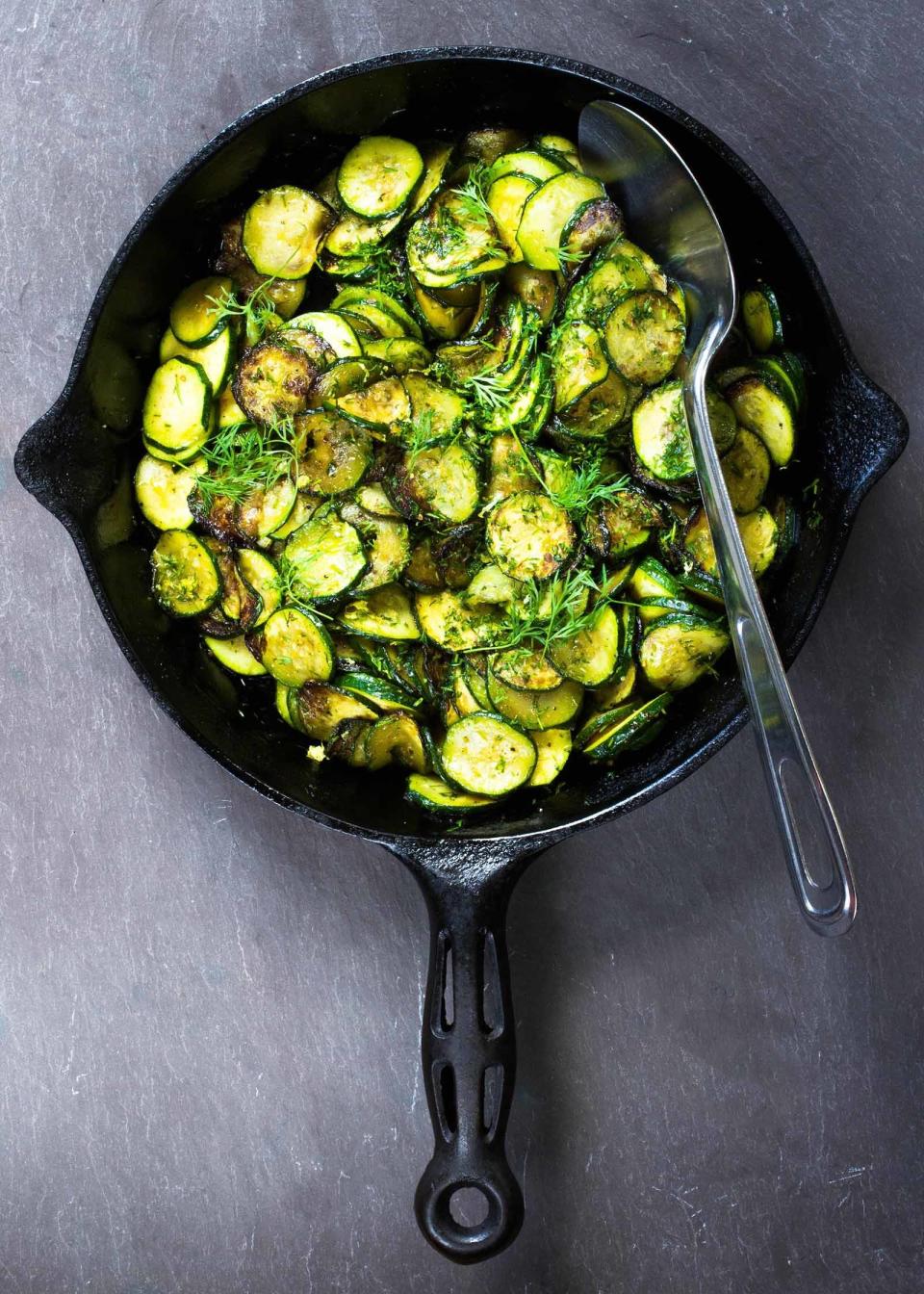 <strong>Get the <a href="http://www.simplyrecipes.com/recipes/sauteed_zucchini_with_dill/" target="_blank">Saut&eacute;ed Zucchini with Dill recipe</a> from Simply Recipes</strong>