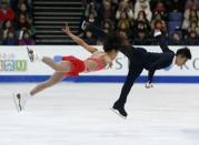 Figure Skating - ISU World Championships 2017 - Pairs Free Skating - Helsinki, Finland - 30/3/17 - Sui Wenjing and Han Cong of China compete. REUTERS/Grigory Dukor