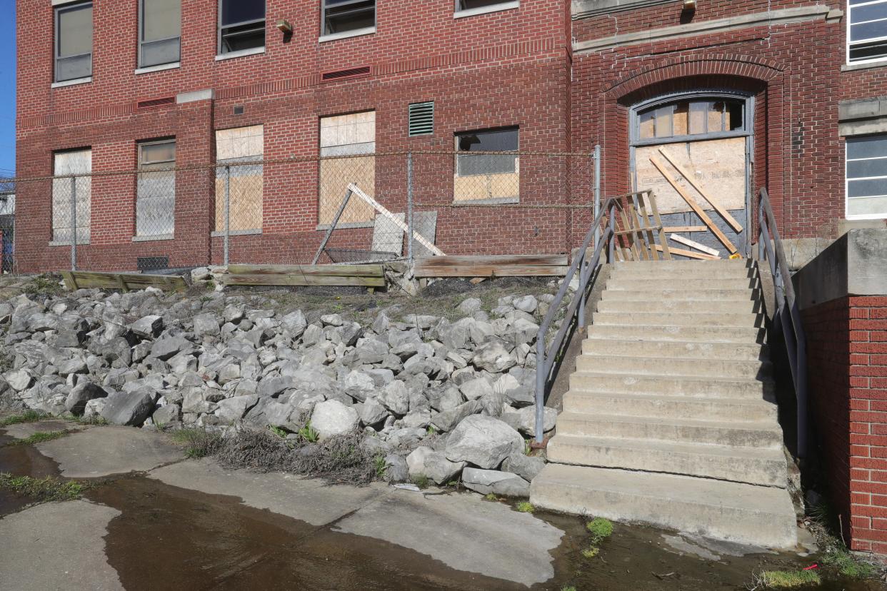 The former Smith Elementary School in Kenmore is among the blighted buildings the city wants to raze.