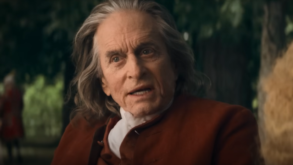 Michael Douglas as Benjamin Franklin