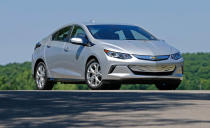 <p>Top Green Car:<br> Chevrolet Volt<br> (Road and Track) </p>