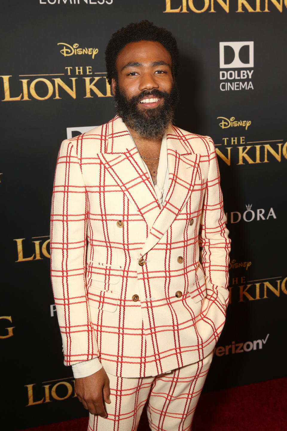 Donald Glover on the red carpet