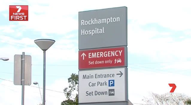 The pregnant mother and her child remain at Rockhampton Hospital. Source: 7 News