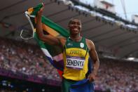 <p>Semenya is one of the most controversial Olympic figures. Critics charge that her success is a result of her hyperandrogenism, a medical condition in which someone displays excessive androgenic hormone levels. Others argue that those claims are not supported by research. (Getty) </p>
