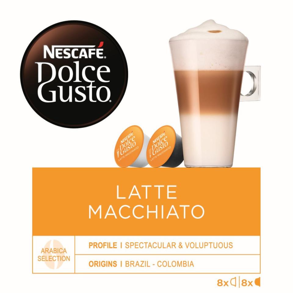 NESCAFÉ® Dolce Gusto® Latte Macchiato Coffee Capsules 8 Servings. (Photo: Shopee SG)