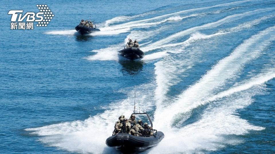 羅馬尼亞、美國及英國海軍參與北約「特洛伊足跡」軍演。（圖／達志影像路透社）