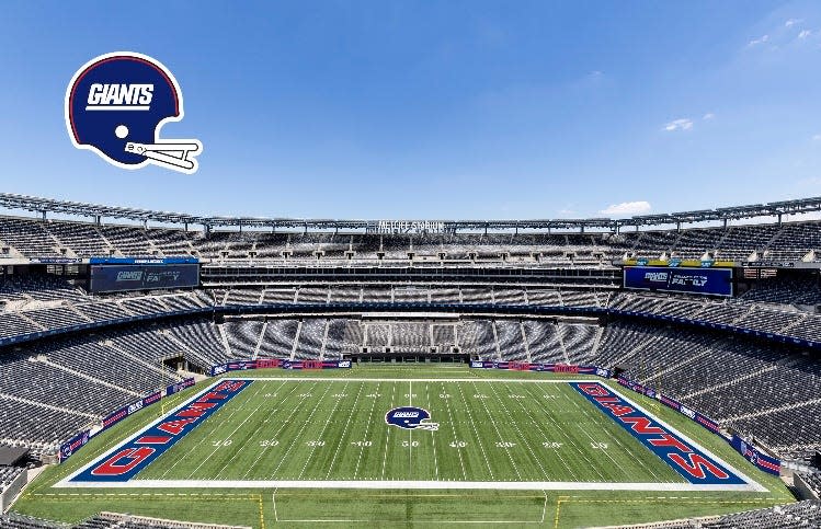 An illustration of the stadium view for New York Giants' Legacy Games this season.