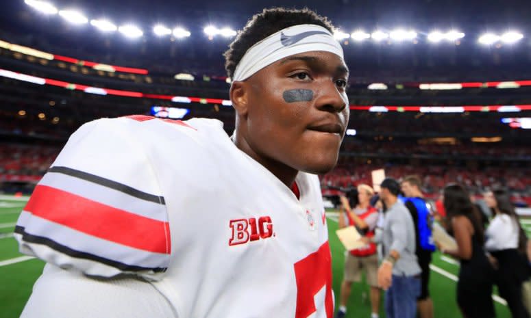 Dwayne Haskins after the TCU win.