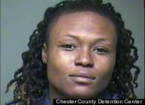 Arteesha Donaldson became upset when she lost her "detachable latex penis," cops say, which caused an argument between Donaldson and her girlfriend. The fight allegedly ended with Donaldson chucking at ironing board.  <a href="http://www.huffingtonpost.com/2012/11/27/arteesha-donaldson-south-carolina-assault-sex-toy-detachable-penis_n_2200389.html">Read the whole story here.</a>