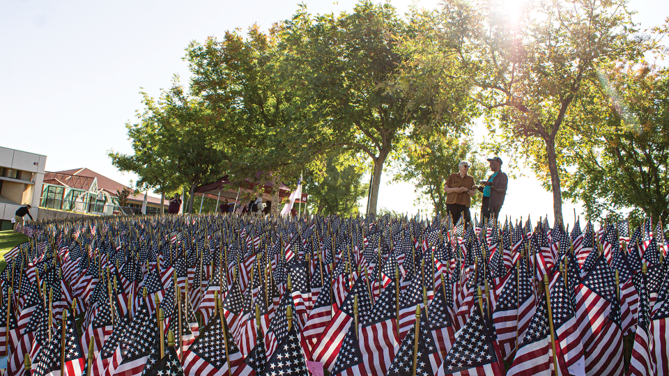 The public is invited to the Victor Valley College campus through Sept. 12 to pay tribute to those who died on Sept. 11, 2001.