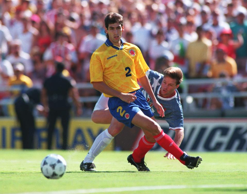 Andres Escobar during the 1994 World Cup.