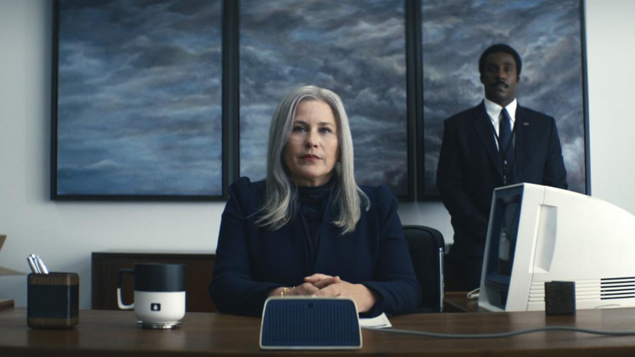  Patricia Arquette and Tramell Tillman in “Severance,” now streaming on Apple TV+. 