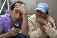 <p>Evila waits with Tamara at the hospital. (Photo: Danielle Villasana) </p>