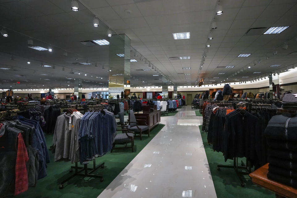 The men’s section is photographed at the new Von Maur location in the Jordan Creek Town Center in West Des Moines on Thursday, Nov. 3, 2022.