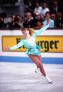 <p>Tonya Harding made a name for herself after winning her first national skating title in 1991 and becoming the first American woman to land a triple axel. She had two Olympic runs, placing fourth in 1992 and eighth in 1994. Not long after, however, <a href="https://www.biography.com/news/tonya-harding-nancy-kerrigan-attack-photos" rel="nofollow noopener" target="_blank" data-ylk="slk:she pleaded guilty;elm:context_link;itc:0;sec:content-canvas" class="link ">she pleaded guilty</a> to the charge of "conspiracy to hinder prosecution" in the Nancy Kerrigan investigation. Tonya was stripped of her gold from the '94 U.S. Championships and was banned from figure skating for life. Her plea deal allowed her to avoid jail time, but everyone else involved in the attack served time behind bars.</p>