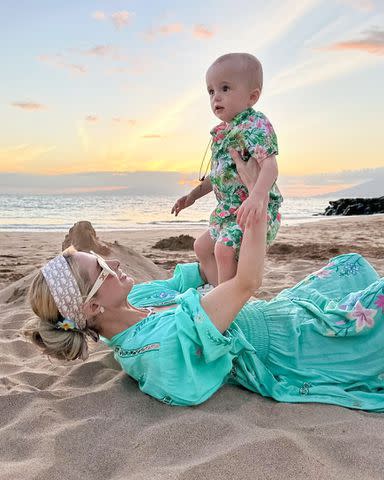 <p>Paris Hilton/ Instagram</p> Paris Hilton and son Phoenix