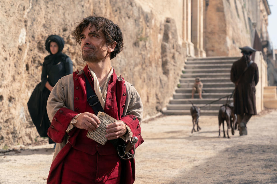 Peter Dinklage stars as Cyrano in Joe Wright’s Cyrano (Universal Pictures/MGM)