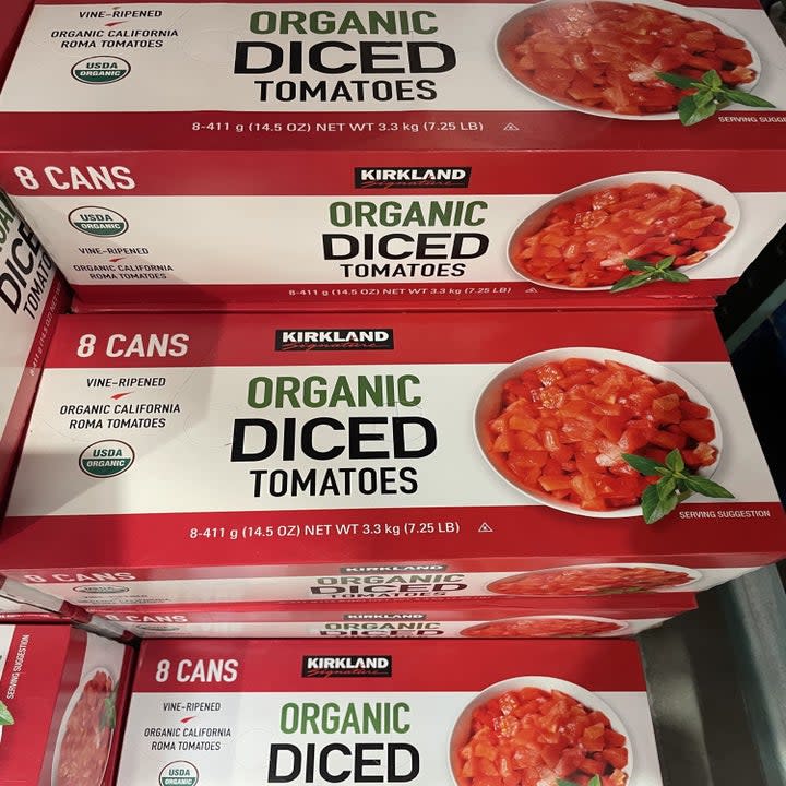 a box of diced tomatoes