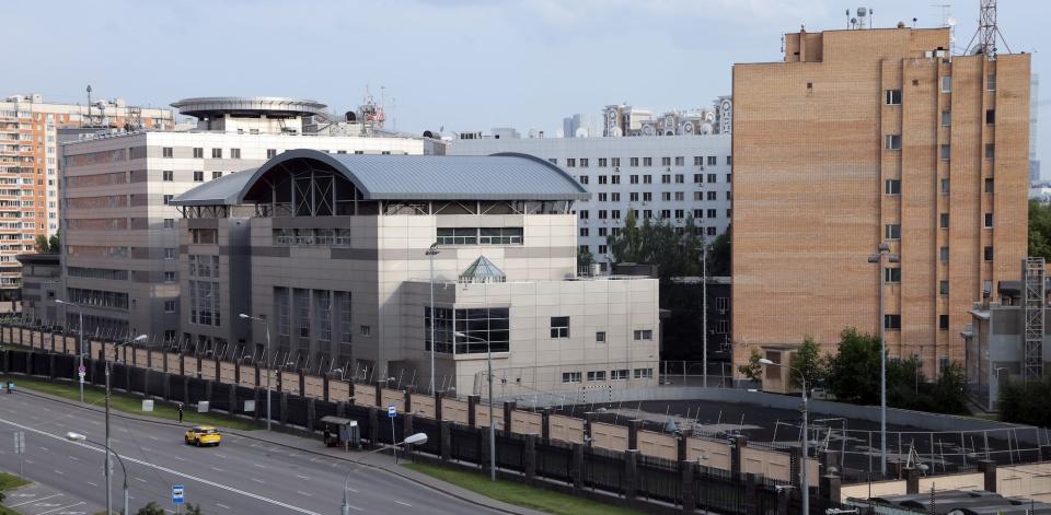 A building next to a highway.