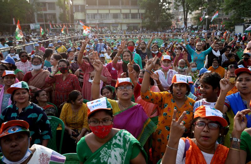FILE PHOTO: Election campaign rally ahead the forth phase of the state election, in Kolkata