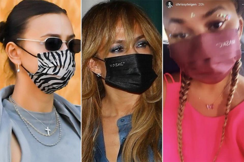 irina shayk; jlo and chrissy teigen in MASKC