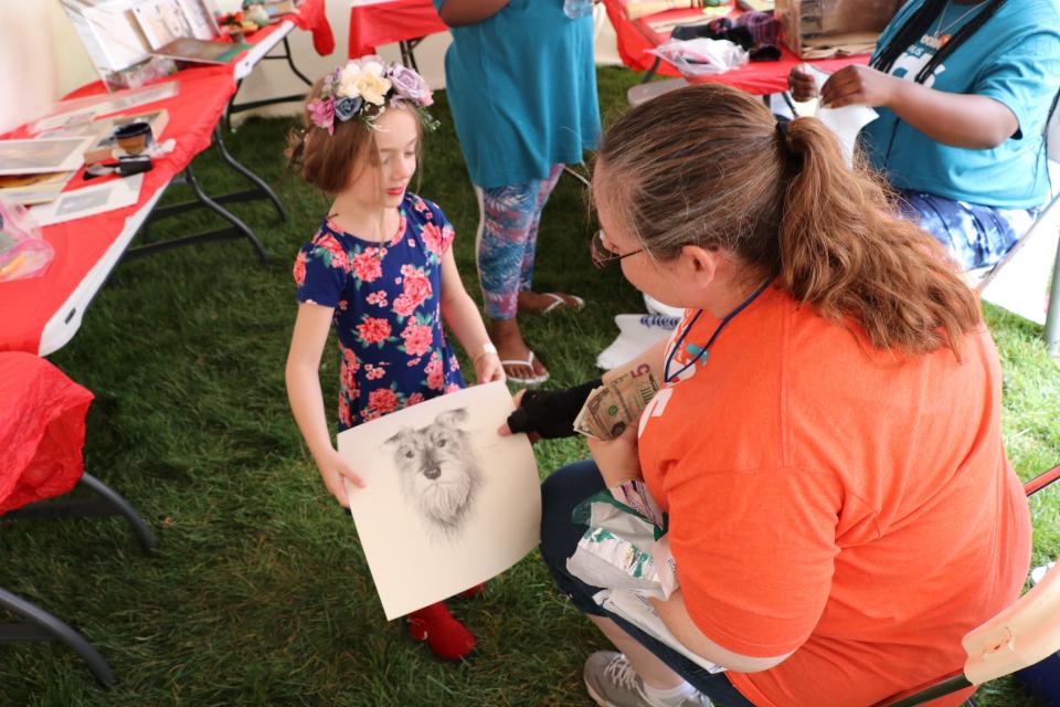 The Children's Art Gallery is a popular feature of the Columbus Arts Festival.