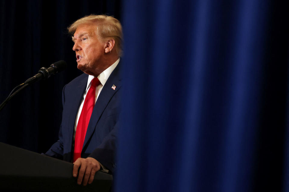 Donald Trump at a campaign event in Waterloo, Iowa (Scott Morgan / Reuters )
