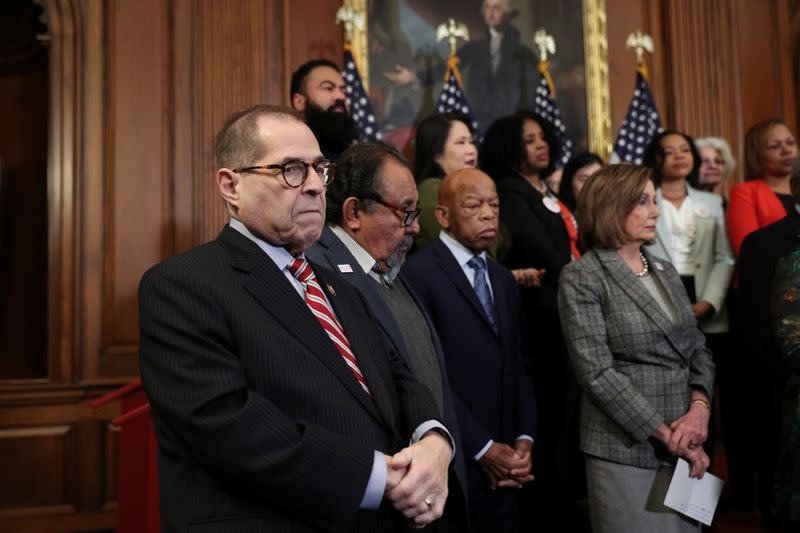 U.S. House Judiciary Committee Chairman Jerrold Nadler (D-NY) is seen at a news conference on Capitol Hill in Washington