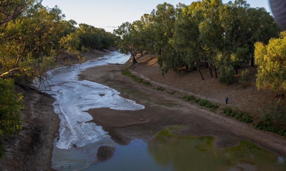 The Darling River at Louth. Increased flood plain harvesting, along with climate change, has been blamed for providing less water to the Murray.